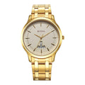 Titan Karishma Quartz Analog Champagne Dial Stainless Steel Strap Watch for Men 1825YM12