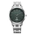 Titan Karishma Quartz Analog Green Dial Silver Stainless Steel Strap Watch For Men 1825SM11