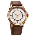 Titan Karishma Quartz Analog with Date Silver Dial Leather Strap Watch For Men 10038WL01