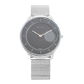 Titan Mens Edge Baseline Grey Dial Stainless Steel Analogue Watch - WTT1843SM01, Silver