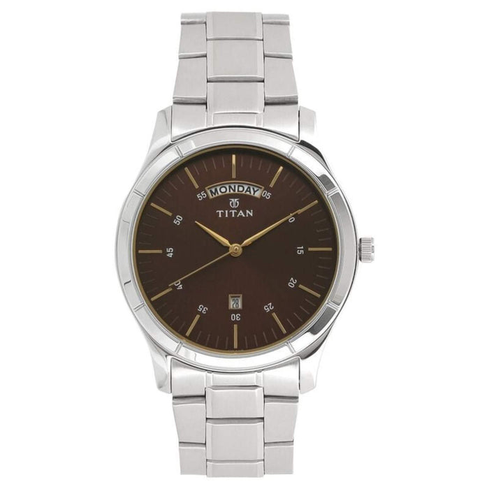 Titan Men's NM1767SM03/NN1767SM03 Neo Analog Brown Dial Watch