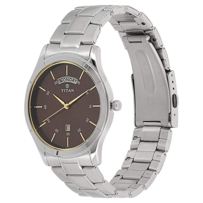 Titan Men's NM1767SM03/NN1767SM03 Neo Analog Brown Dial Watch