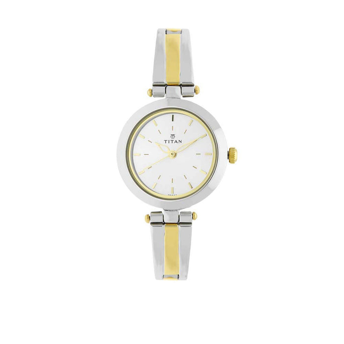 Titan Metal Strap watch for Women 2574BM01, Two Toned