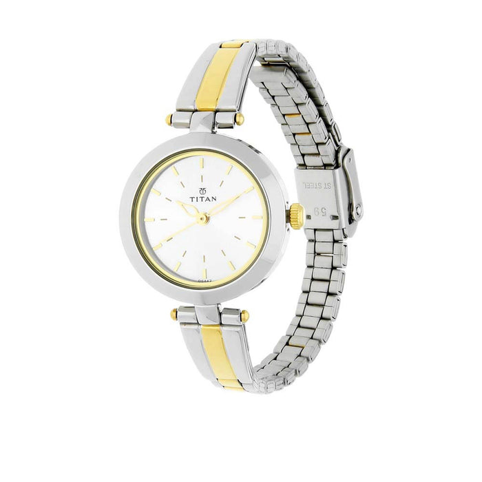 Titan Metal Strap watch for Women 2574BM01, Two Toned