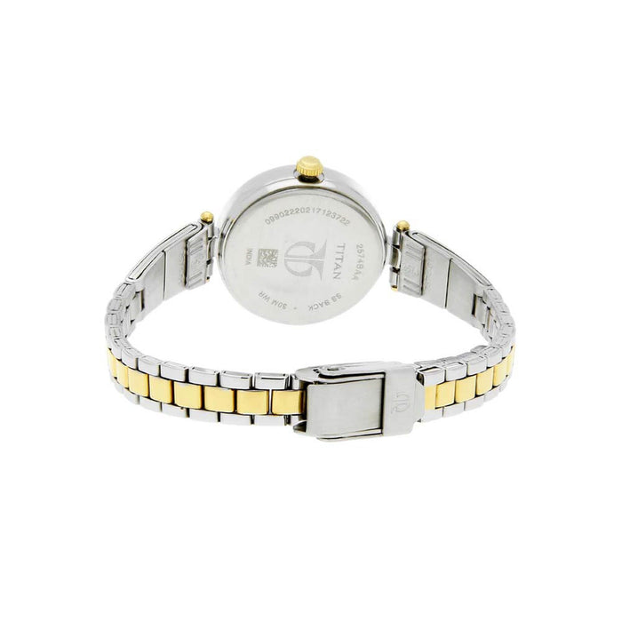 Titan Metal Strap watch for Women 2574BM01, Two Toned