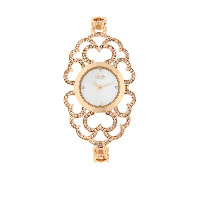 Titan Mother of Pearl Dial Analog Watch for Women 95028WM01