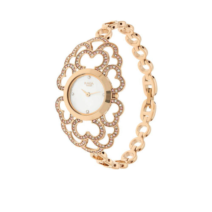 Titan Mother of Pearl Dial Analog Watch for Women 95028WM01
