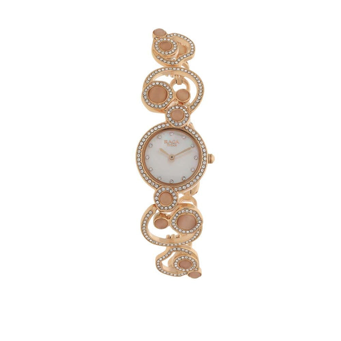Titan Mother of Pearl Dial Analog Watch for Women 95031WM01
