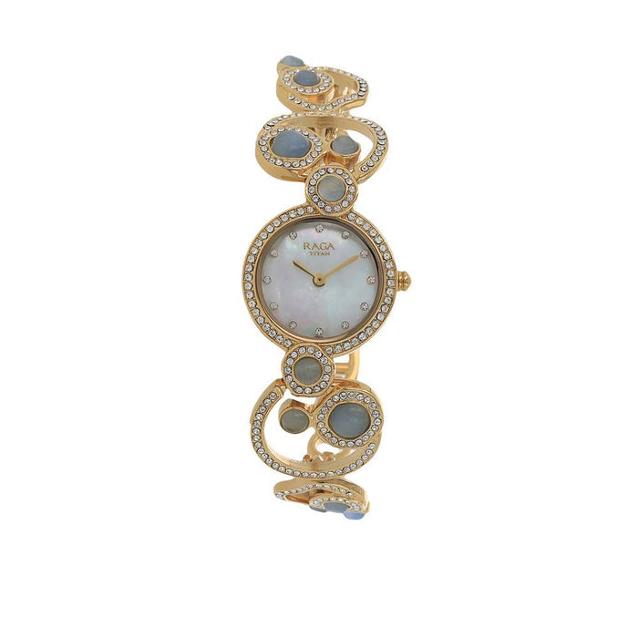 Titan Mother of Pearl Dial Analog Watch for Women 95031YM01
