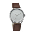 Titan Neo Analog White Dial Men's Watch-1802SL13 Genuine Leather, Brown Strap