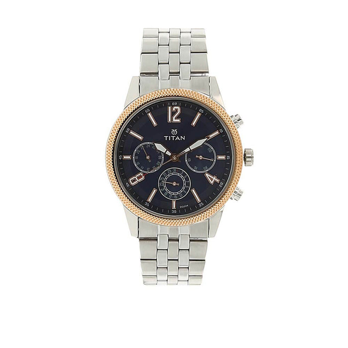 Titan Neo Blue Dial Multifunction Watch for Men 1734KM01