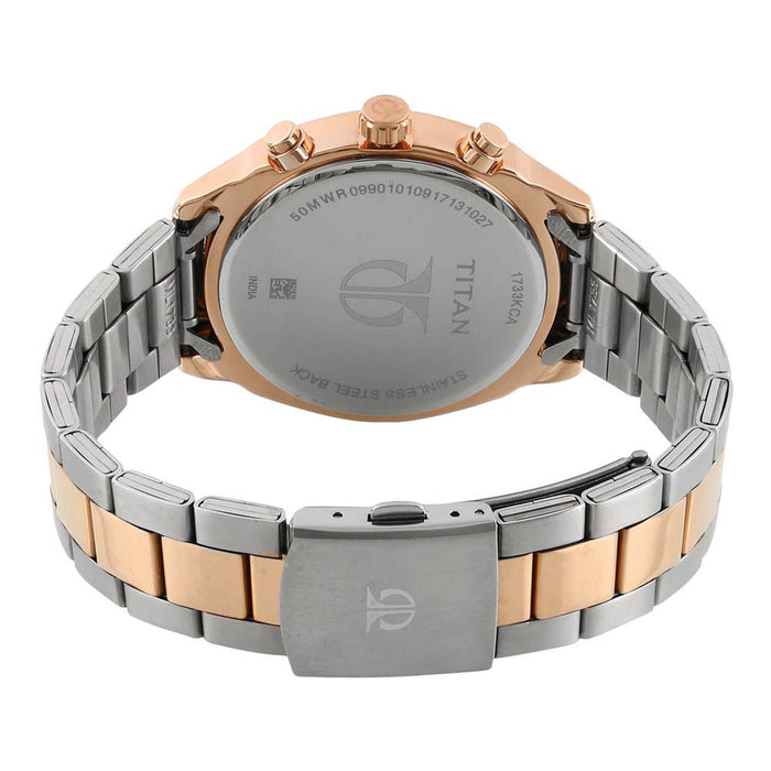 Titan Neo White Dial Multifunction Watch for Men 1733KM03