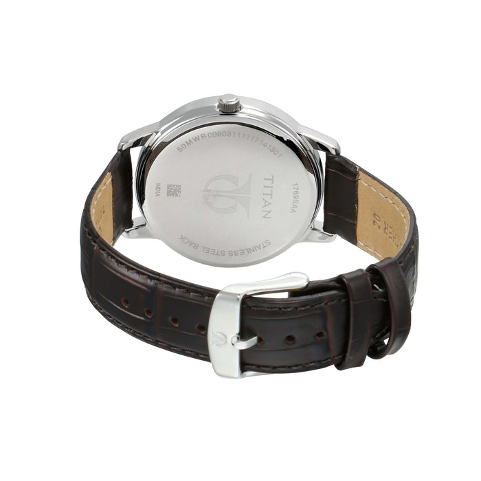 Titan Neo White Dial Multifunction Watch for Men 1769SL04