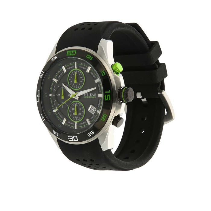 Titan Octane Chronograph Watch for Men 90008KP02