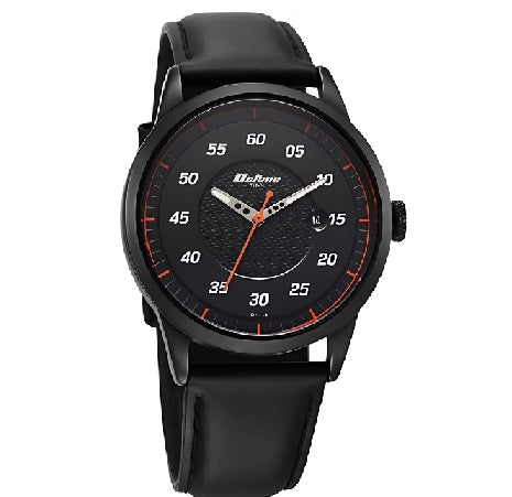 Titan Octane Quartz Analog with Date Black Dial With Black Leather Strap Watch For Men 1806NL05