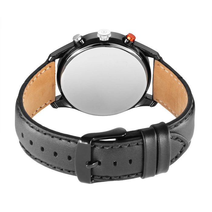 Titan Octane Quartz Multifunction Black Dial With Black Leather Strap Watch For Men 1805KL02