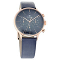 Titan On Trend Blue Dial Leather Strap Watch 90102WL02