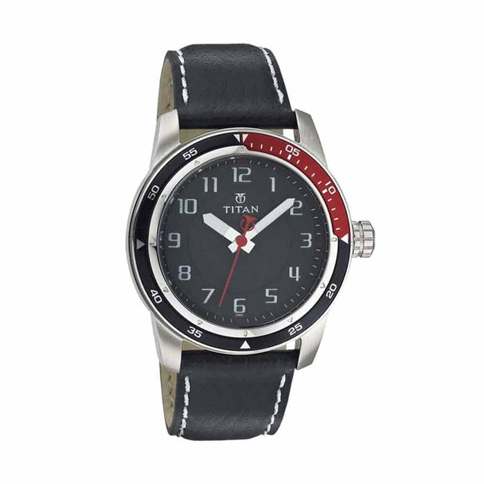 Titan Purple Analog Black Dial Men's Watch - NC9354KL01
