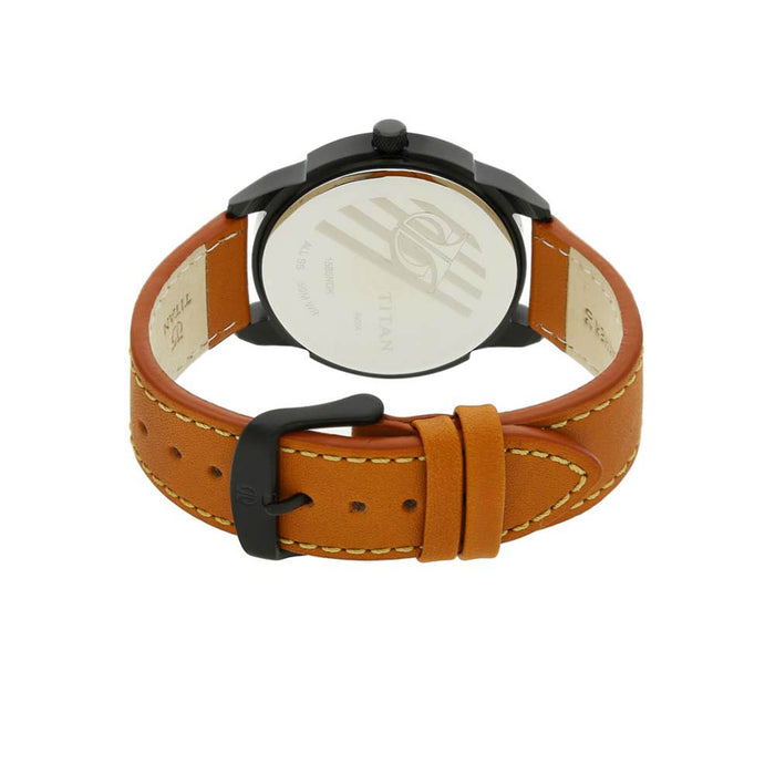 Titan Purple Black Dial Analog Watch for Men 1585NL02