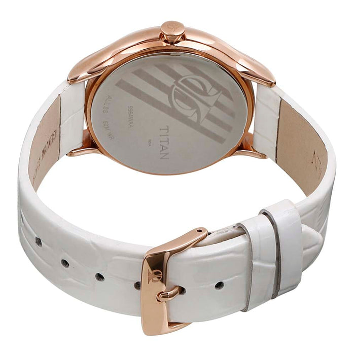 Titan Purple Mother of Pearl Dial Analog Watch for Women 9964WL01