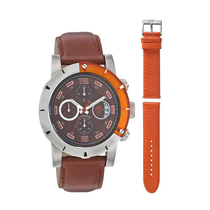 Titan Quartz Chronograph Brown Dial Watch for Men 9405SL01