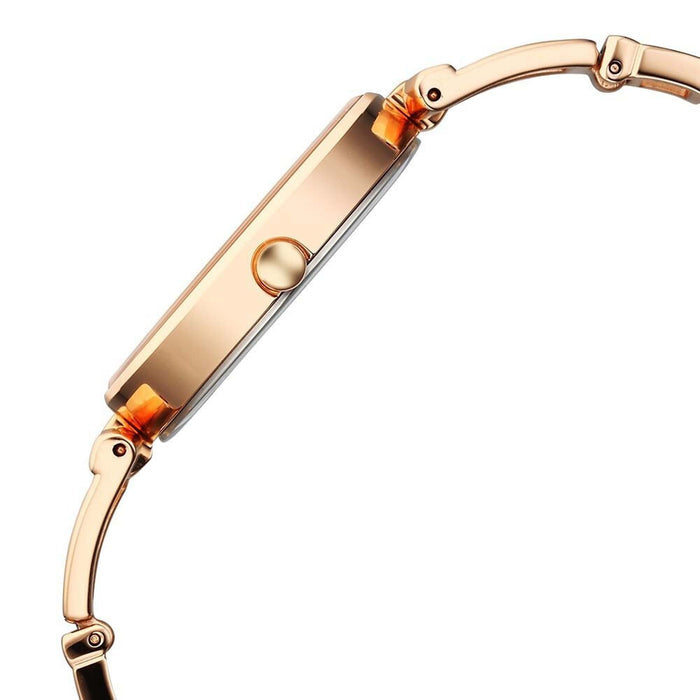 Titan Raga Ascend Quartz Analog Rose Gold Dial With Rose Gold Color Metal Strap Watch For Women