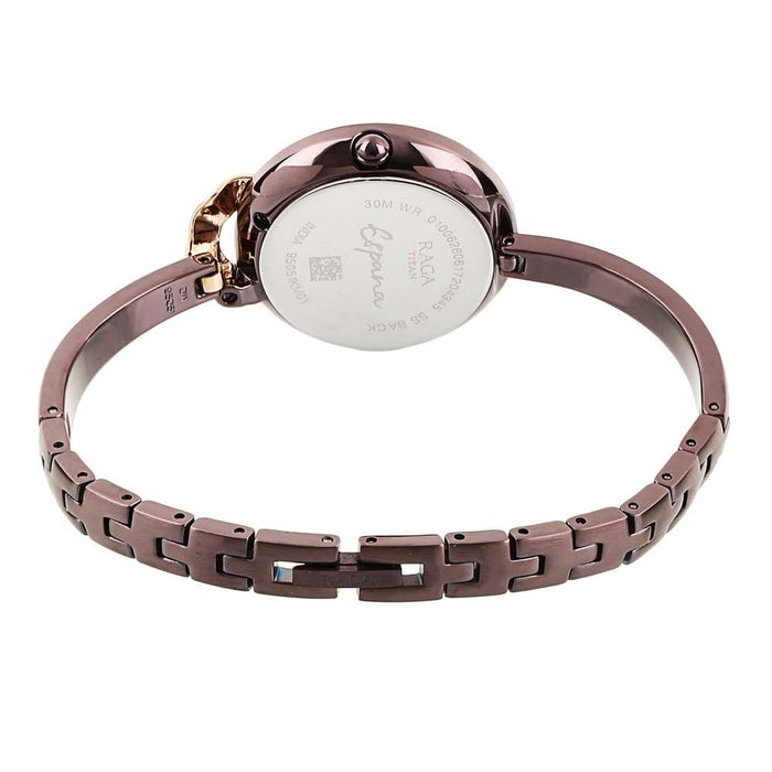 Titan Raga Espana Flemenco by Titan Brown Dial Analog Watch for Women 95051KM01