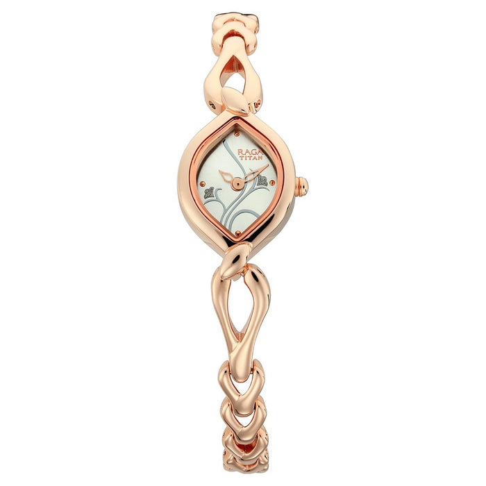 Titan Raga Silver Dial Analog Watch for Women 2455WM01