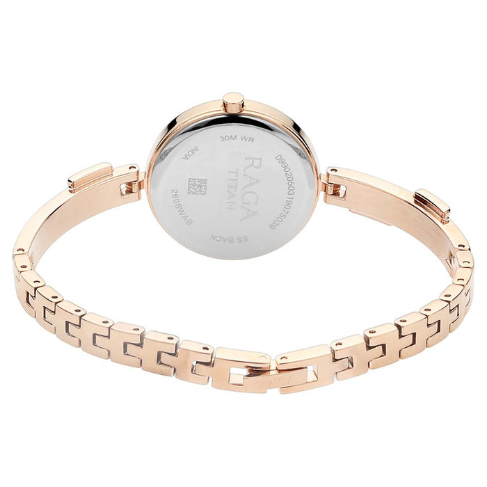 Titan Raga Viva Mother of Pearl Dial Metal Strap Watch 2606WM04
