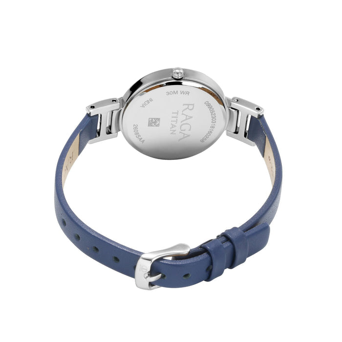 Titan Raga Viva Silver White Dial Analog Watch for Women 2608SL01