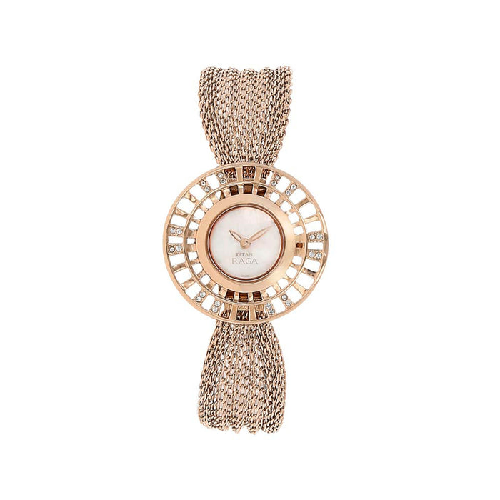 Titan Raga World Cities Mother Of Pearl Dial Analog Watch for Women 9931WM01