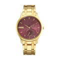 Titan Red Dial Metal Strap Watch for Men 1825YM10