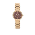 Titan Red Dial Stainless Steel Strap Watch 95026WM01