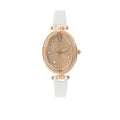 Titan Rose Gold Dial Leather Strap Watch 95025WL01
