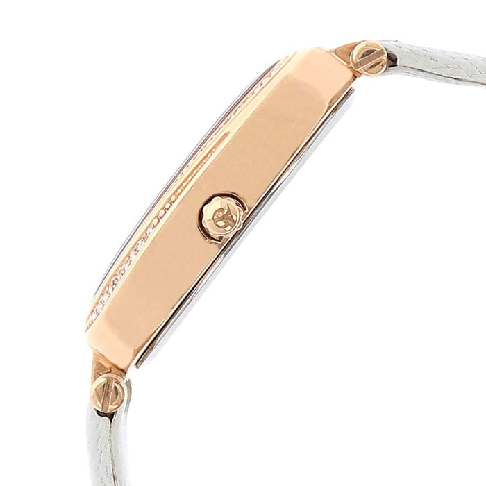 Titan Rose Gold Dial Leather Strap Watch 95025WL01