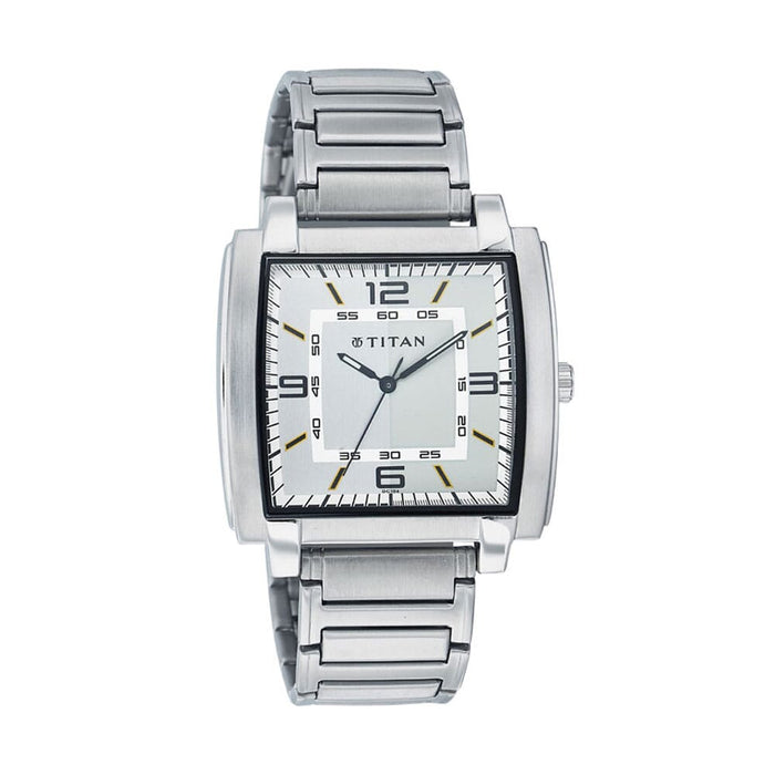 Titan Silver Dial Analog Watch 1586SM01