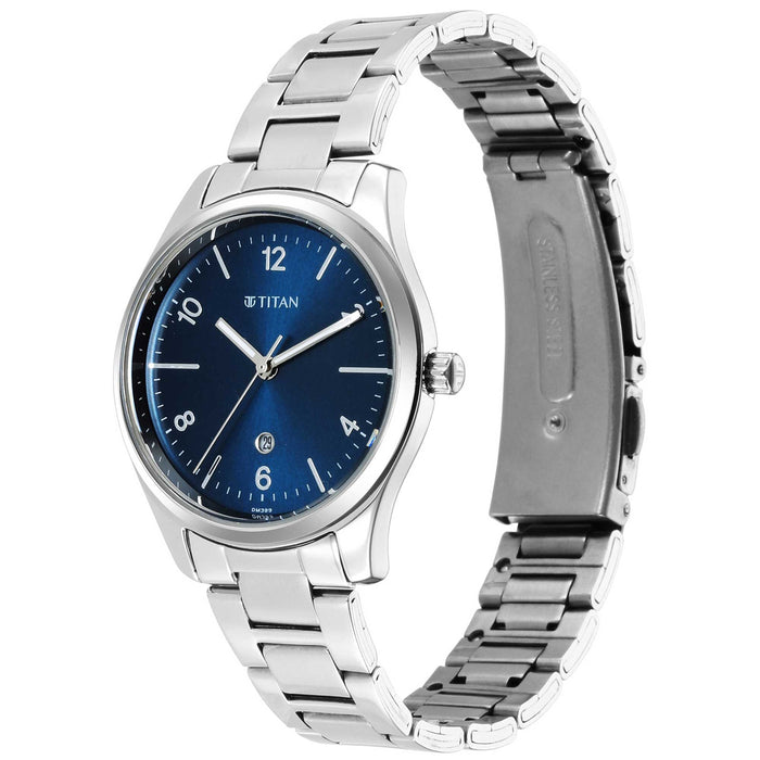 Titan Trendsetters Blue Dial, bracelet