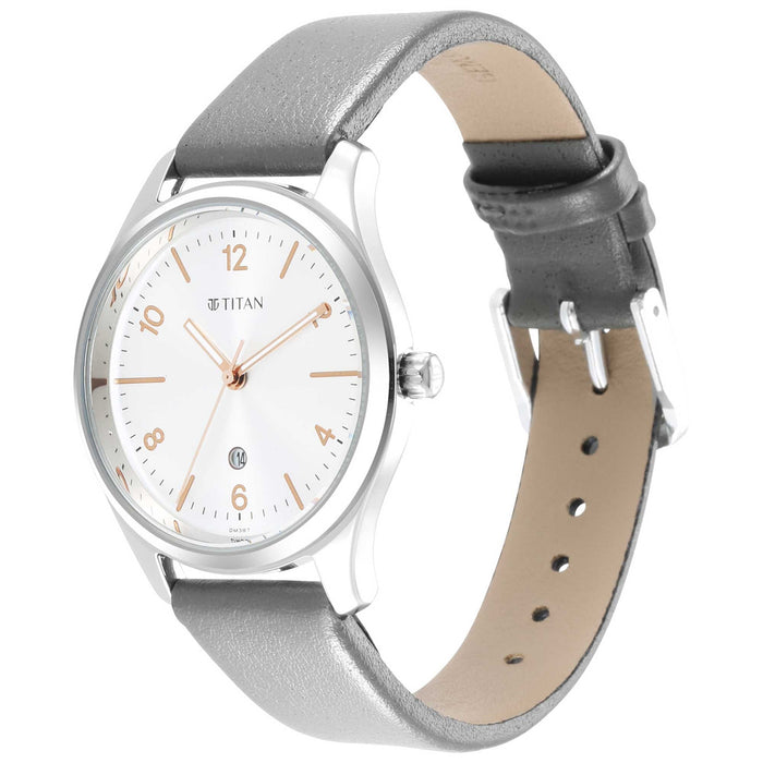 Titan Trendsetters Silver White Dial 2639SL11