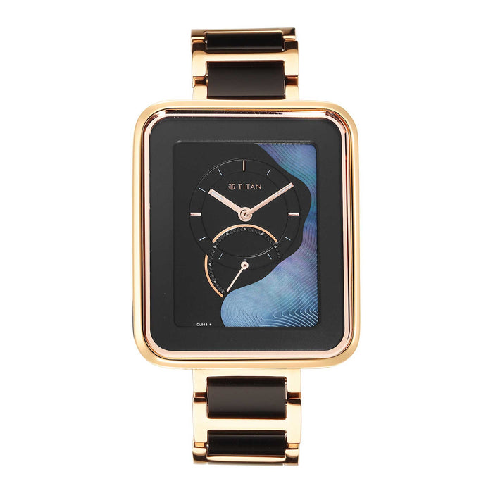Titan Wander Black Mother of Pearl Dial Watch 2676WD01