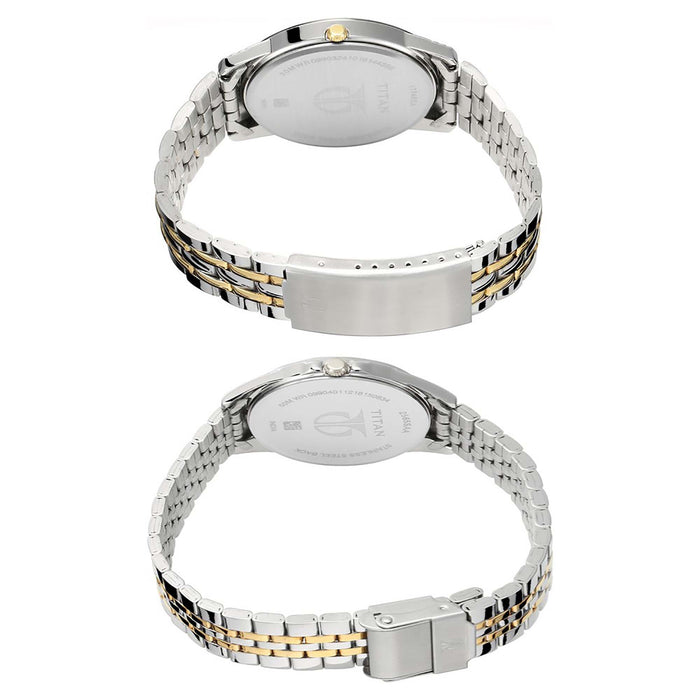 Titan Wedding Bandhan Analog Silver Dial Unisex Watch NM17742565BM01/NN17742565BM01/NP17742565BM01