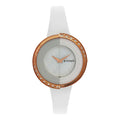 Titan White Dial Leather Strap Watch 9943WL01