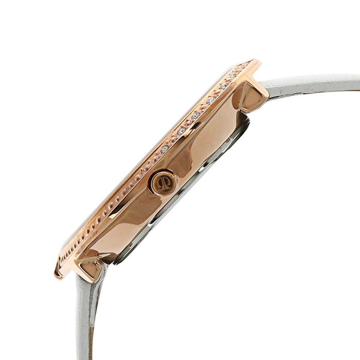 Titan White Dial Leather Strap Watch 9943WL01