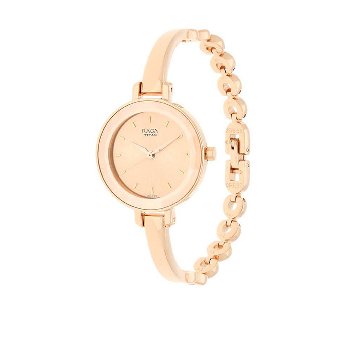 Titan Women's Quartz Watch with Analog Display and Stainless Steel Bracelet 2575WM01