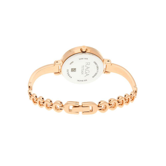 Titan Women's Quartz Watch with Analog Display and Stainless Steel Bracelet 2575WM01