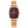 Titan Womens Raga Viva V Phase II Brown Dial Stainless Steel Analog Watch - 2665WM01, Rose Gold Plating