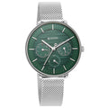 Titan Workwear Green Dial Silver Stainless Steel Strap Watch 2651SM02
