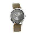 Titan Workwear Leather Band Analog Watch for Men - Brown and Silver, strap