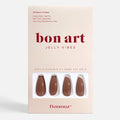 Toffee Nut Press-On Nails | Warm Brown Glossy, Reusable & Non-Toxic