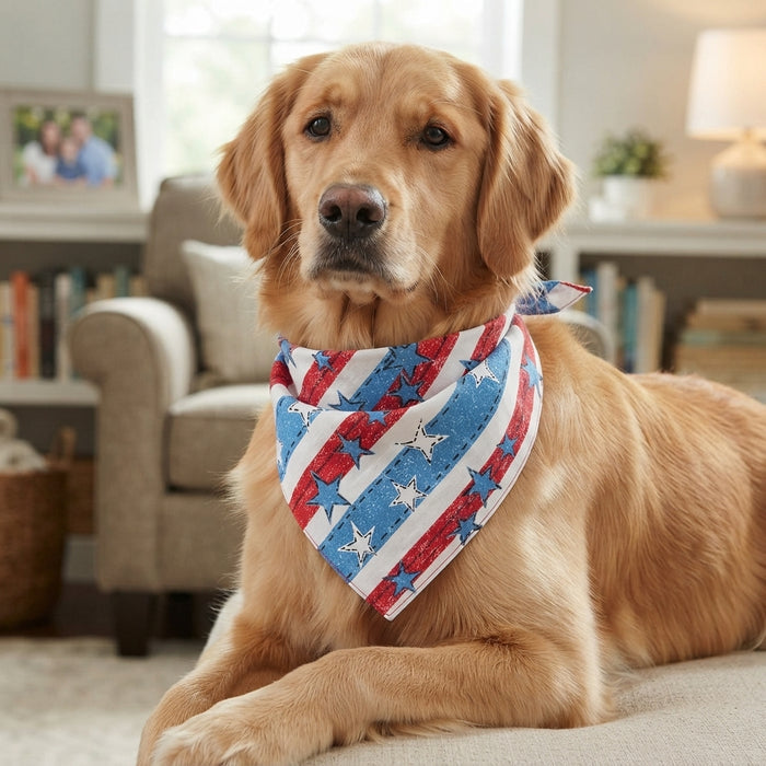 Top Performance American Denim Bandana for Dogs 3-Pack