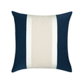 Navy striped pillow square size for seasonal indoor and outdoor decor